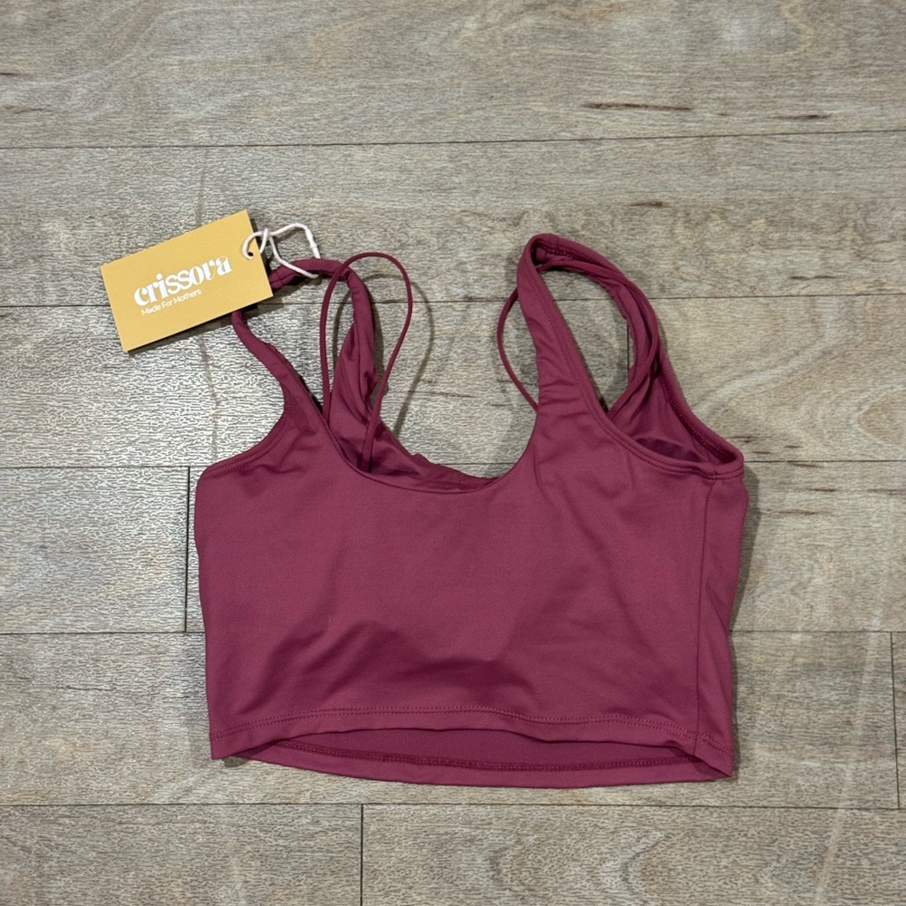 NWT Crissova (2) Nursing Bra Sea Foam Green & Maroon Size Medium - Picture 5 of 5